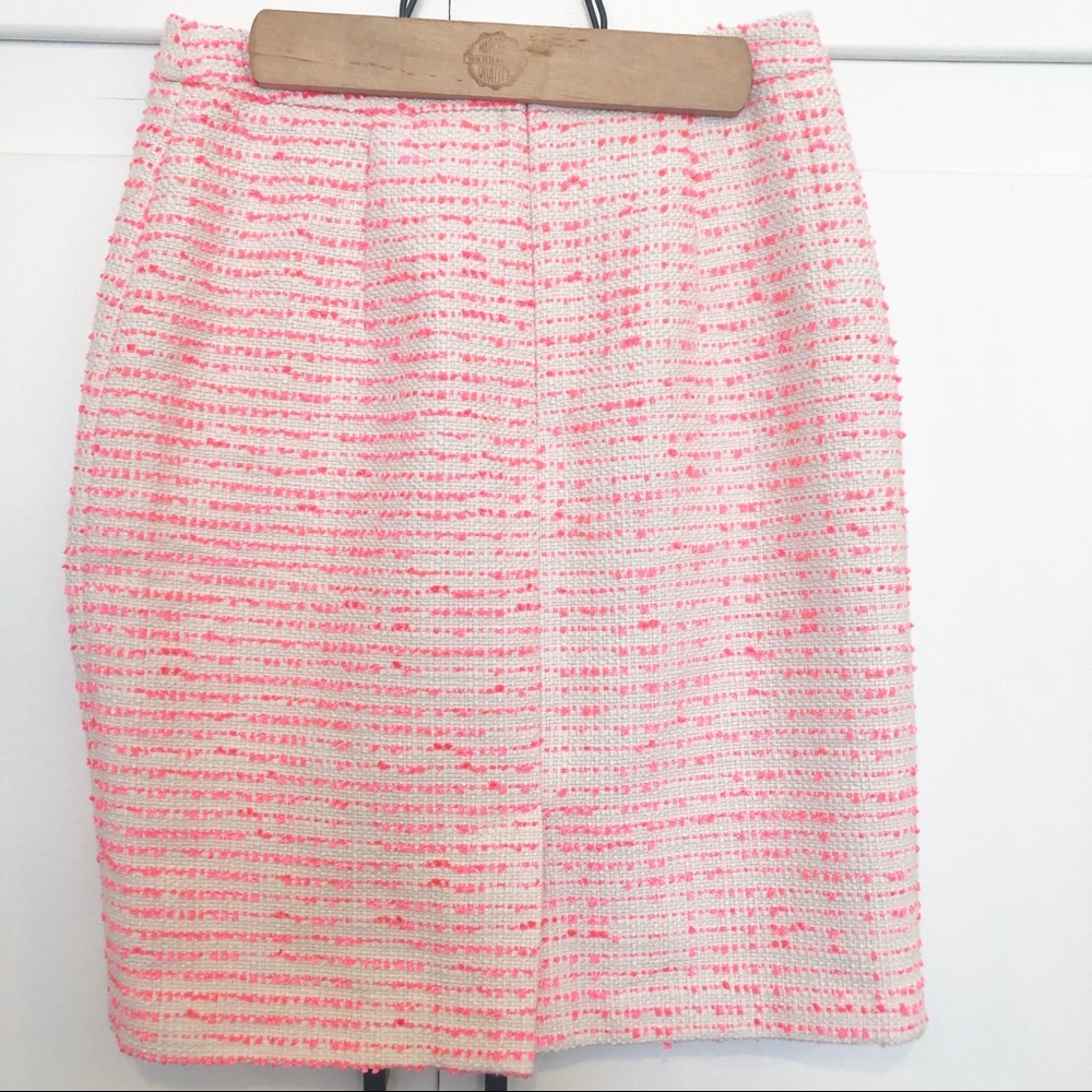 Halogen Tweed pencil skirt Pink White Sz 4P - Picture 8 of 8